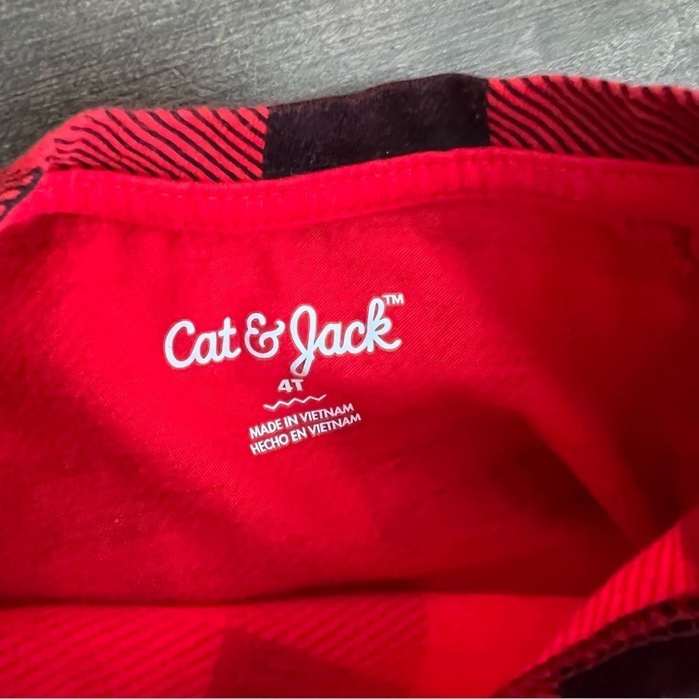 Old Navy + Cat & Jack Holiday Christmas Tops Shirt Bundle Lot 4T Buffalo Plaid - Picture 9 of 11